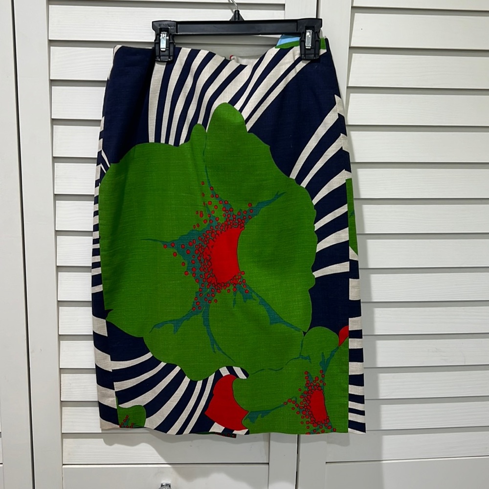 J. Crew Linen pencil skirt size 2